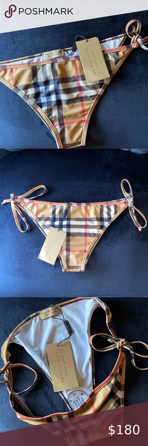 swim with the great burberry|burberry plaid bikini.